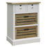 KOMMODE Pinie, Tanne furniert, teilmassiv Braun, Weiß - Braun/Weiß, Design, Holz (51/67,5/33cm) - Landscape