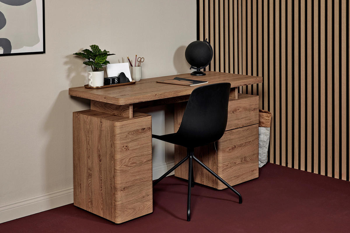 SCHREIBTISCH 135/55/76 cm  in Eichefarben  - Eichefarben, Modern, Holzwerkstoff (135/55/76cm) - MID.YOU