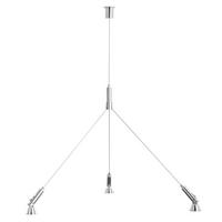 DECKENABHÄNGER für Akustikpaneel  - Edelstahlfarben, Basics, Metall (100cm)