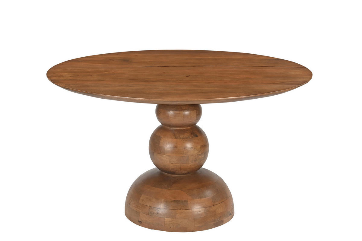 ESSTISCH 130/130/76 cm Echtholz  Holz rund Naturfarben  - Naturfarben, MODERN, Holz (130/130/76cm) - MID.YOU