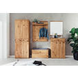 GARDEROBENBANK  in 90/46/37 cm  - Wildeiche/Anthrazit, Natur, Holz/Metall (90/46/37cm) - Waldwelt