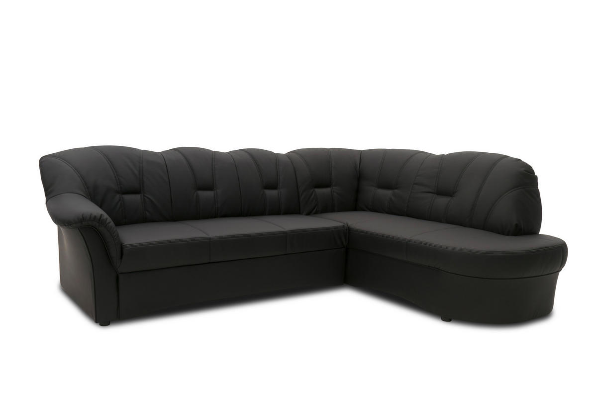 Freisteller von MID.YOU ECKSOFA Schwarz Lederlook.