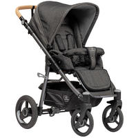 KINDERWAGEN LUX EVO  - Anthrazit/Graphitfarben, Basics, Textil/Metall (64/110/100cm) - Naturkind
