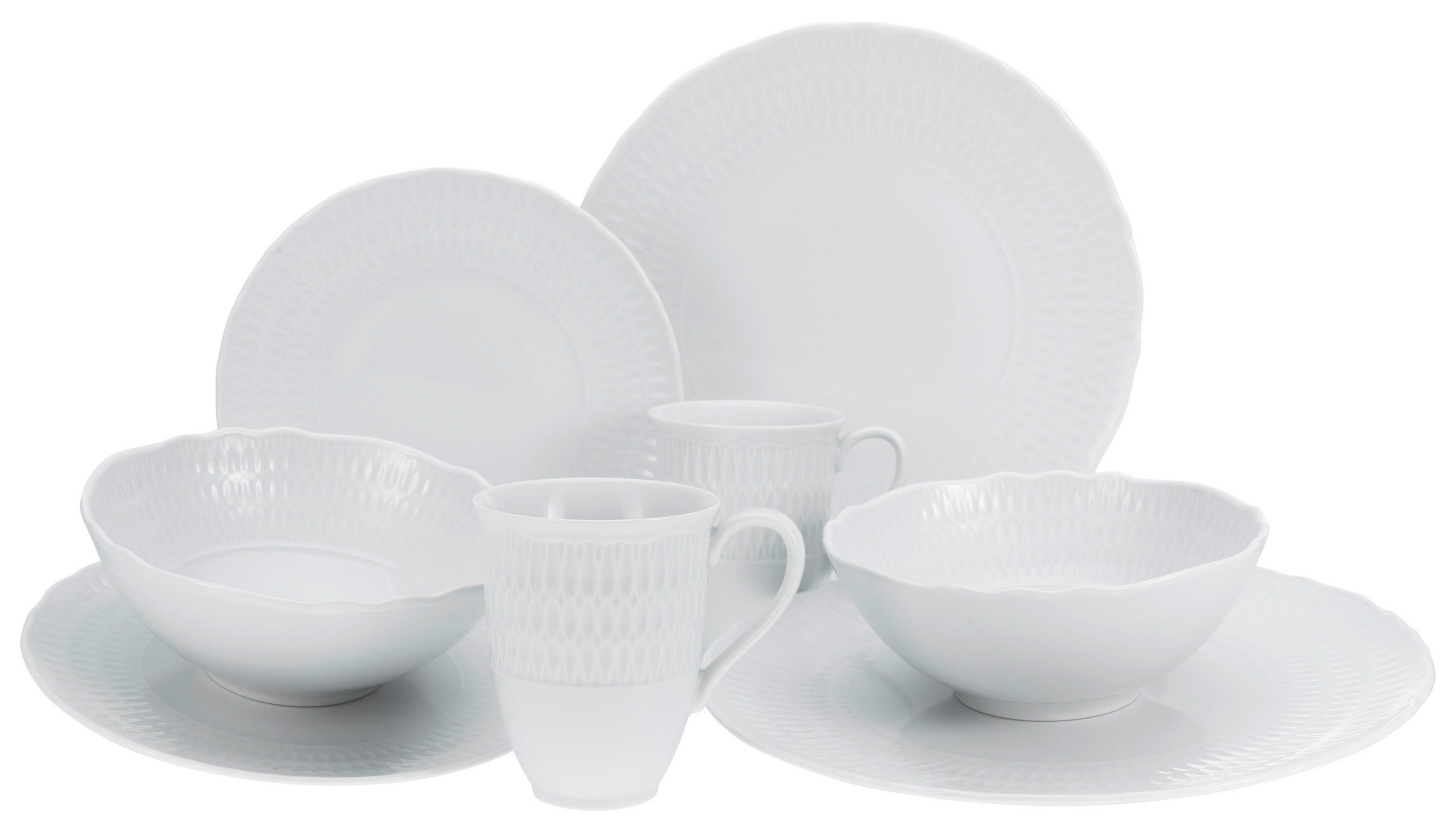 KOMBISERVICE 8-teilig  - Weiß, Trend, Keramik - Creatable