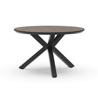GARTENTISCH Metall, Kunststoff Dunkelgrau rund  - Dunkelgrau/Anthrazit, Basics, Kunststoff/Metall (120/120/74,5cm) - Tierra Outdoor