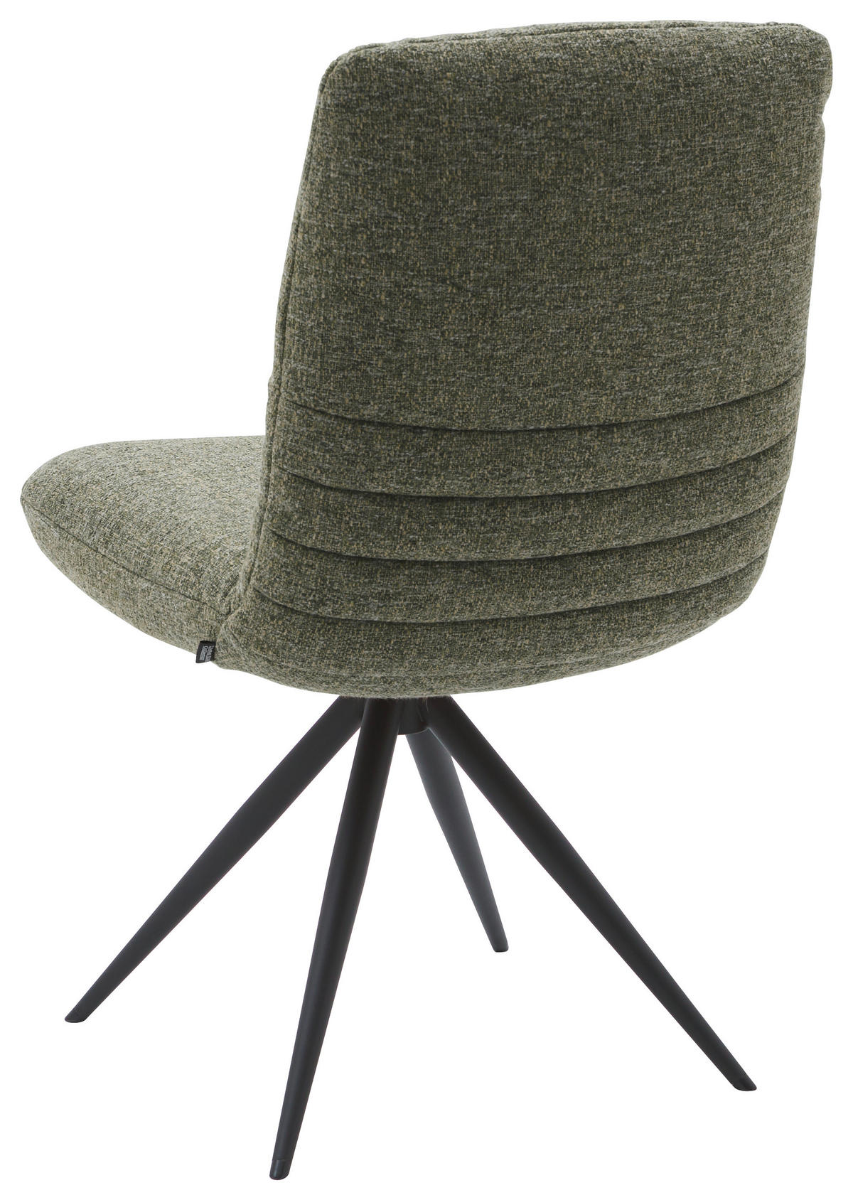 STUHL  in Stahl Flachgewebe  - Dunkelgrün/Schwarz, Design, Textil/Metall (50/93/69cm) - Dieter Knoll