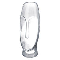 DEKOVASE  - Hellgrau, LIFESTYLE, Glas (9/25cm)
