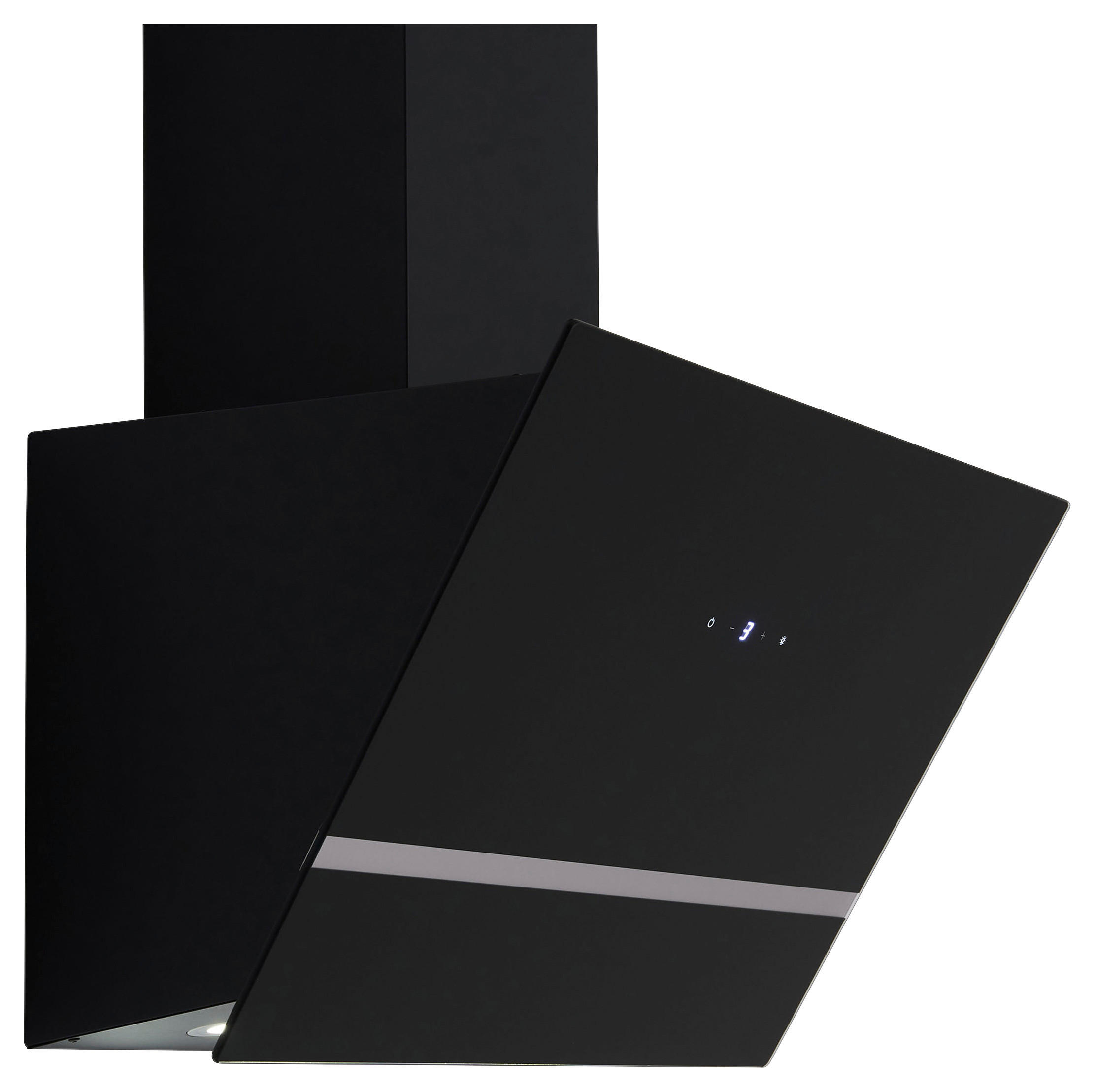 FLÄKTKÅPA CH24060SAM  - svart, Trend, metall/glas (59,5/74,2-109,2/38,5cm) - Respekta