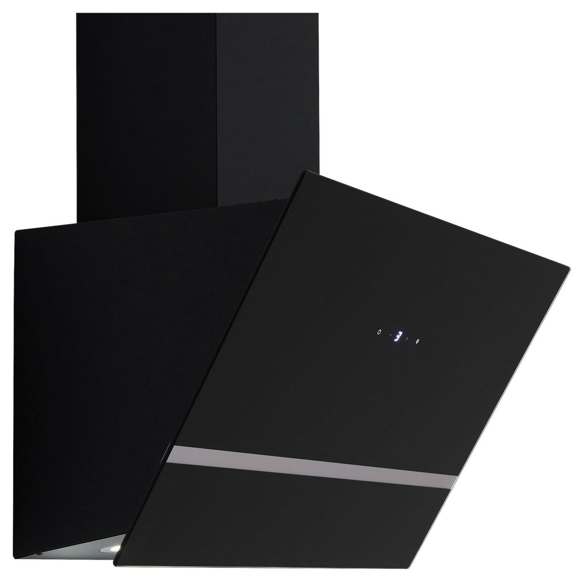 DUNSTABZUGSHAUBE CH24060SAM  - Schwarz, Trend, Glas/Metall (59,5/74,2-109,2/38,5cm) - Respekta