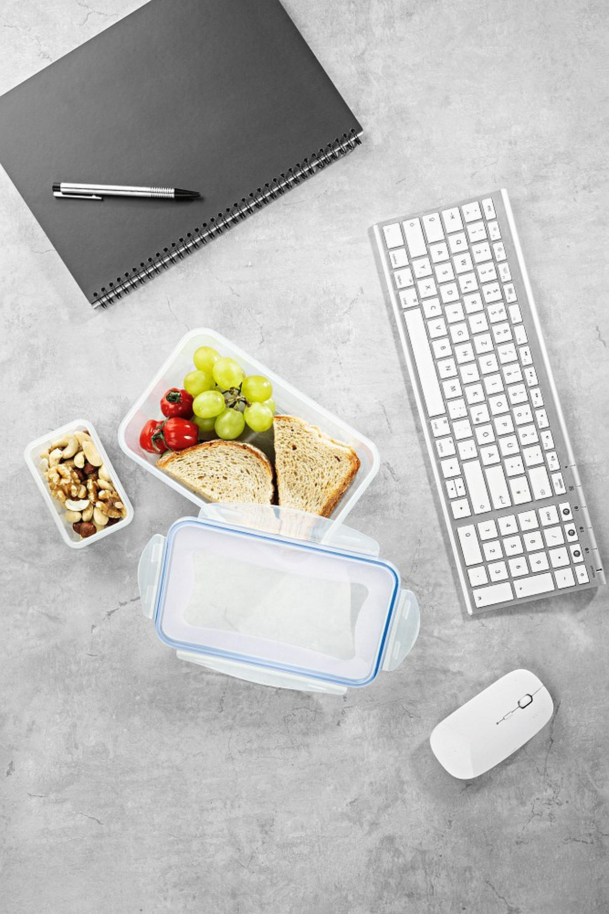 FRISCHHALTEDOSENSET GOURMETmaxx 6-teilig  - Blau/Transparent, Basics, Kunststoff (25/18/8,5cm) - GOURMETMAXX