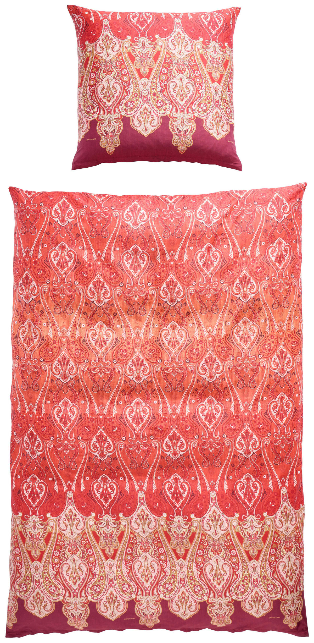BETTWÄSCHE Satin 135/200 cm  - Rot, KONVENTIONELL, Textil (135/200cm) - Bassetti