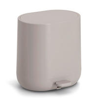 TRETEIMER 6 l  Kunststoff  - Greige, Basics, Kunststoff (26/22,5/26,5cm) - Zeller Present