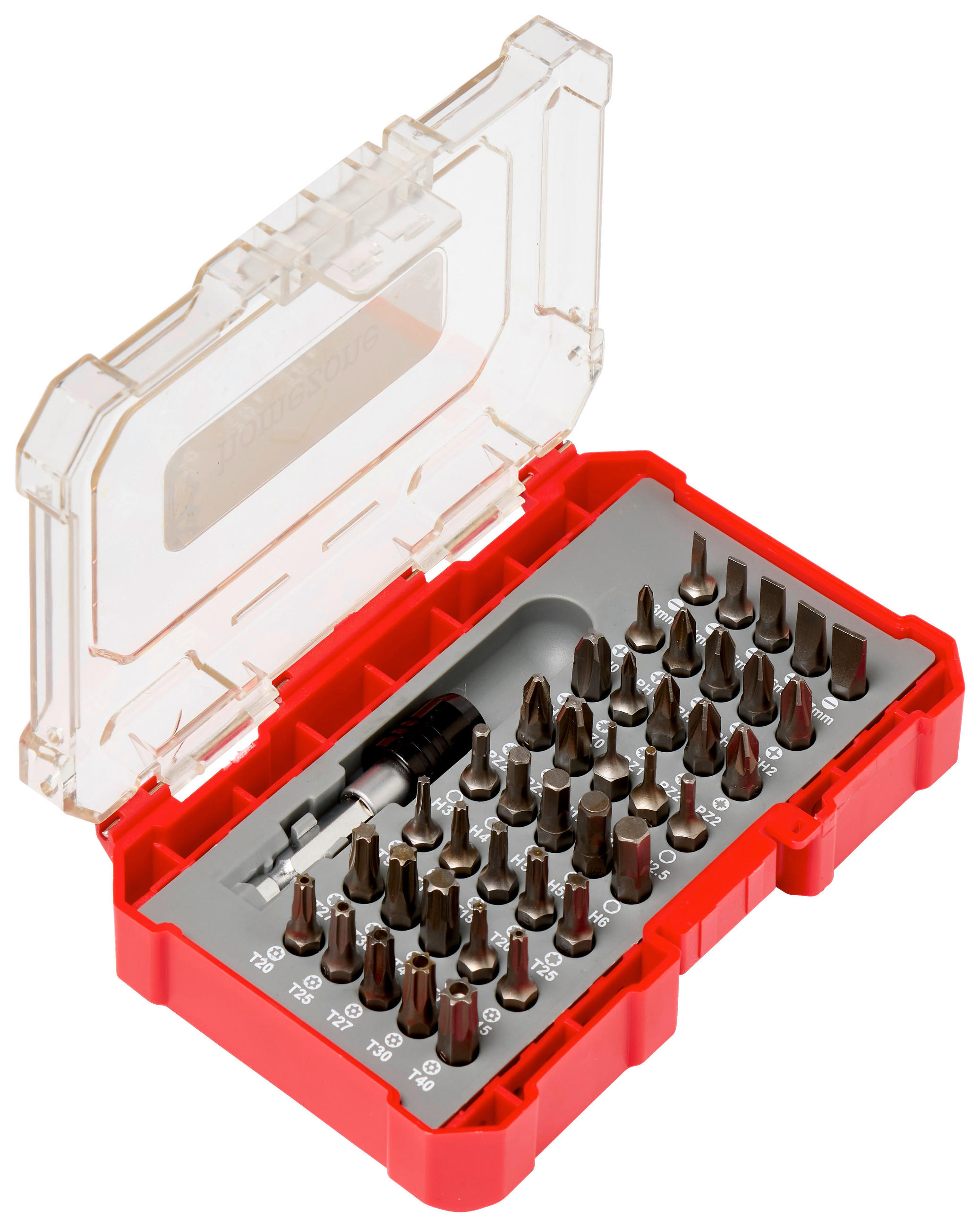 Bitset Blake 42-tlg. Mit Kunststoff-Koffer + Adapter