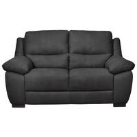 2-SITZER-SOFA Webstoff Dunkelgrau  - Wengefarben/Dunkelgrau, KONVENTIONELL, Holz/Textil (173/96/99cm) - Livetastic