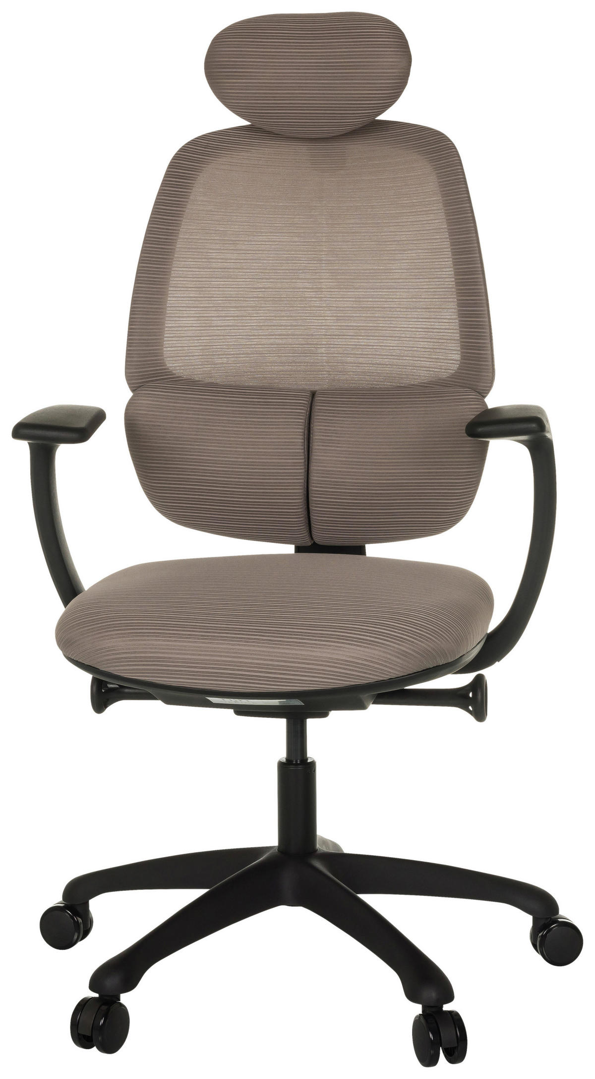 VRTLJIVI STOL tekstil siva  - črna/siva, Moderno, umetna masa/tekstil (66/114 - 129/67,5cm) - MID.YOU