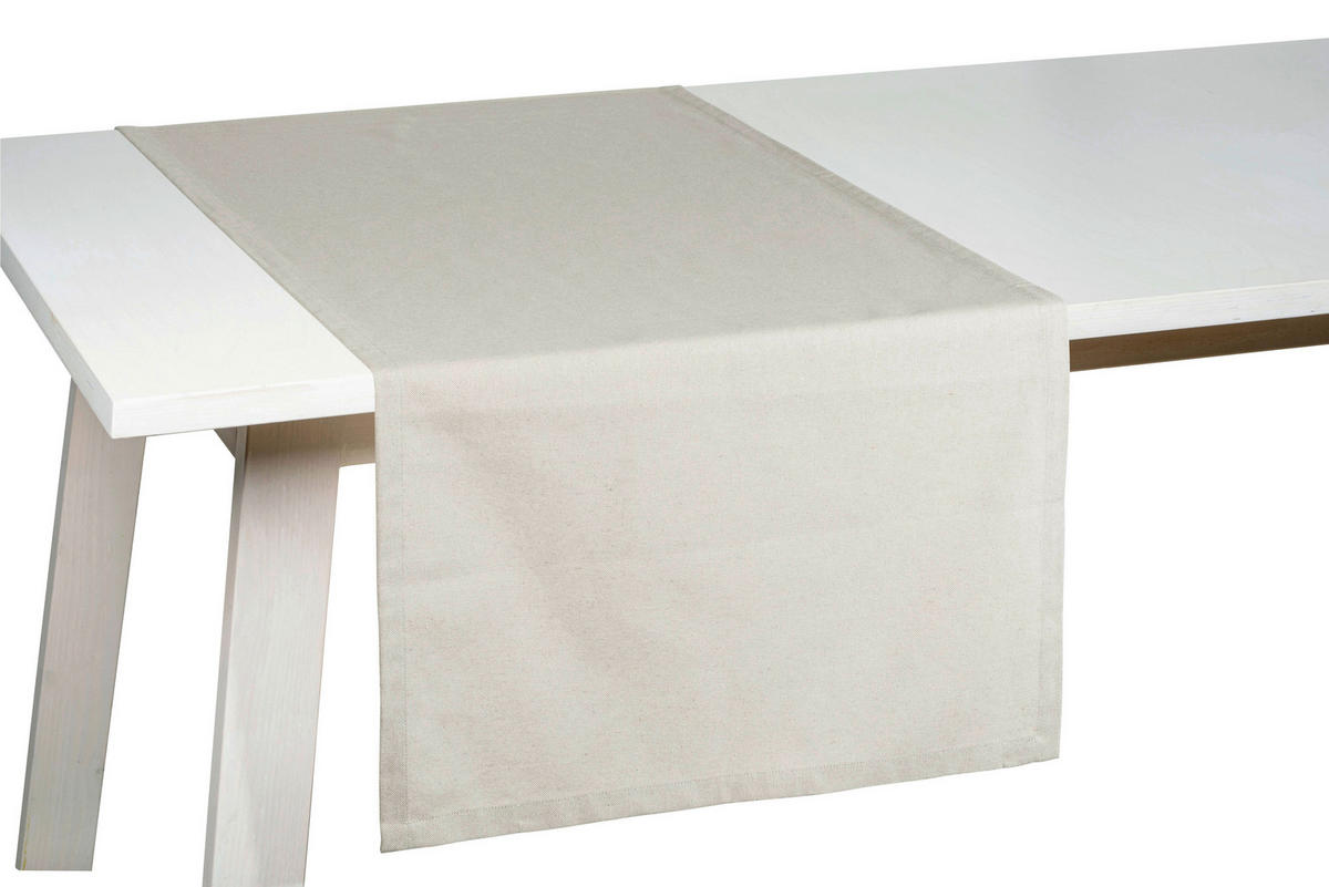 TISCHLÄUFER Textil Beige 50/150 cm  - Beige, Basics, Textil (50/150cm) - Pichler