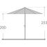 SONNENSCHIRM 280 cm Anthrazit - Edelstahlfarben/Anthrazit, Design, Kunststoff/Metall (280cm)