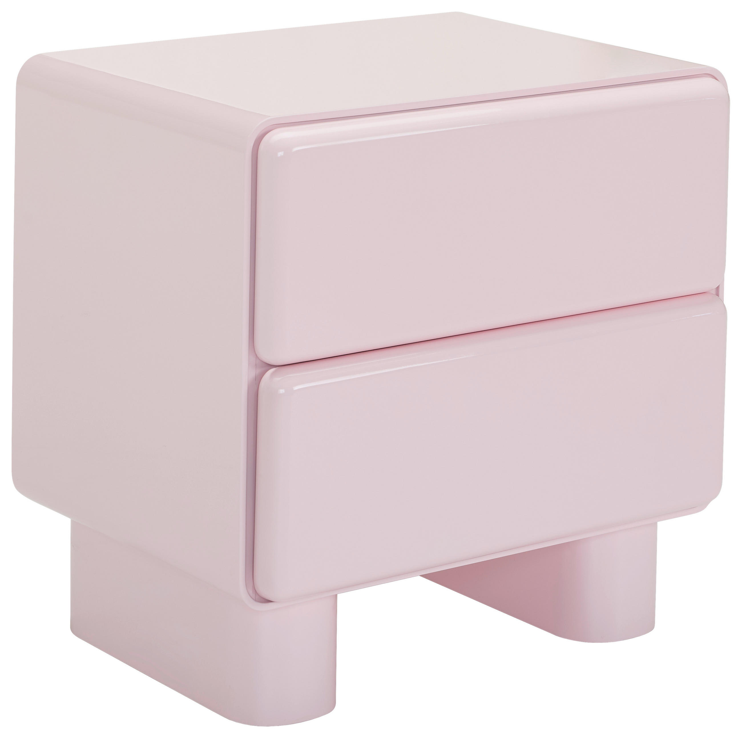 NACHTSCHRANK 56,5/56,5/42,5 cm, Rosa,  - Rosa, Design, Holzwerkstoff (56,5/56,5/42,5cm) - Novel