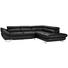 WOHNLANDSCHAFT - Chromfarben/Schwarz, Design, Leder (280/235cm) - Voleo
