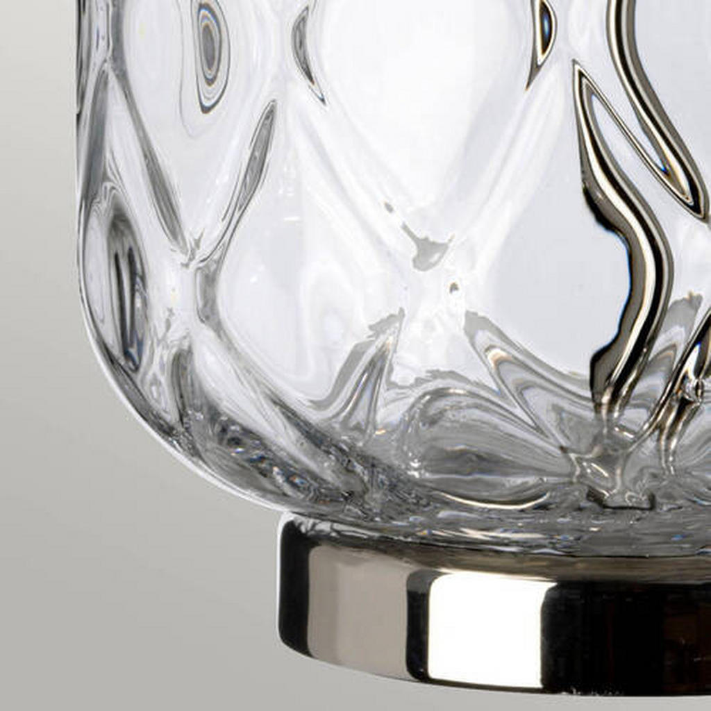 Thumbnail - Elstead Lighting Tischleuchte Sola, Klar, Nickel, Metall, Glas, Textil, 50.5 cm, Grüner Punkt, RoHS, Lampen & Leuchten, ...