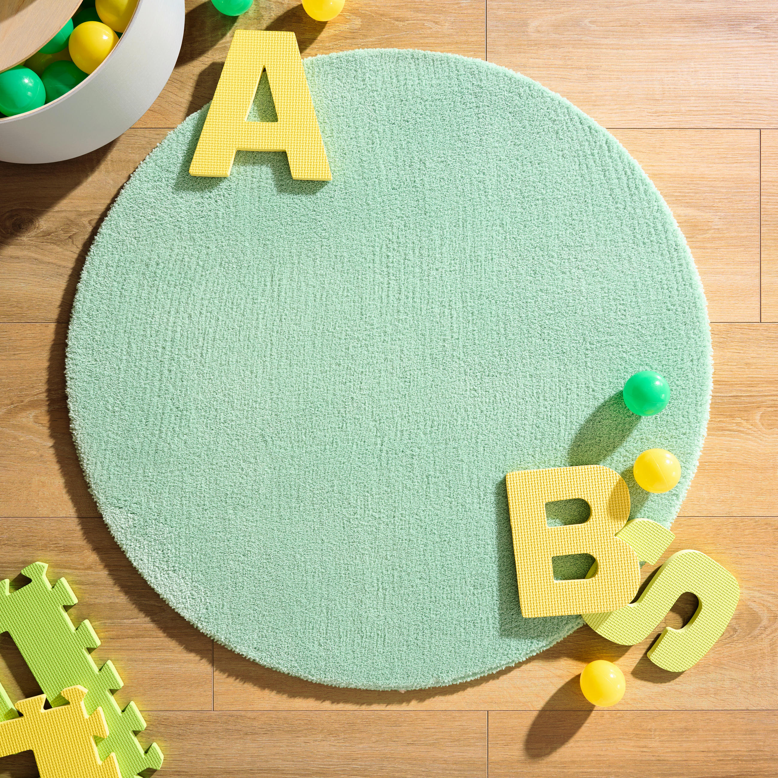 COVOR CU FIR LUNG  Cosy  - verde mentă, Konventionell, textil (80cm) - Boxxx