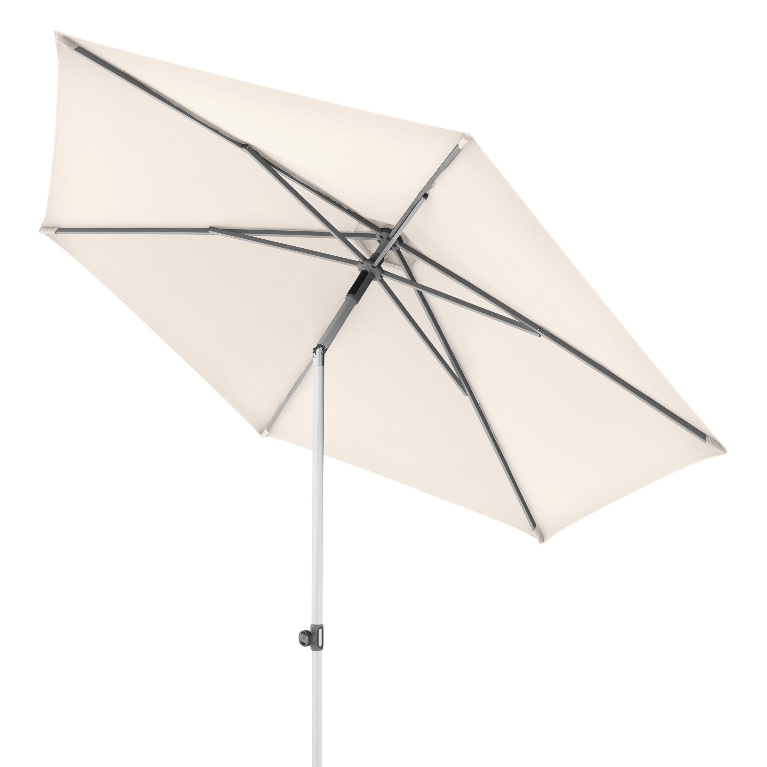 SONNENSCHIRM  270/270 cm  - Silberfarben/Naturfarben, Konventionell, Textil/Metall (270/270cm) - Doppler