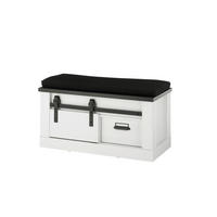 GARDEROBENBANK  in 93/51/43 cm  - Anthrazit/Schwarz, Design, Textil/Metall (93/51/43cm) - Modante