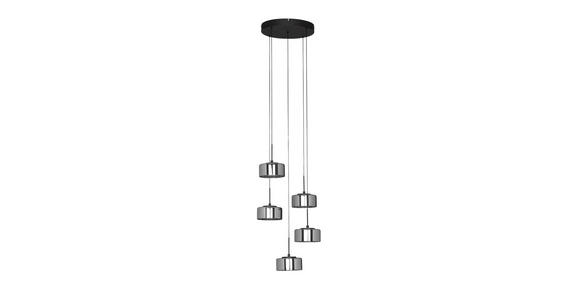 LED-HÄNGELEUCHTE Newark 44/150 cm - Dunkelgrau, Design, Glas (44/150cm) - Dieter Knoll