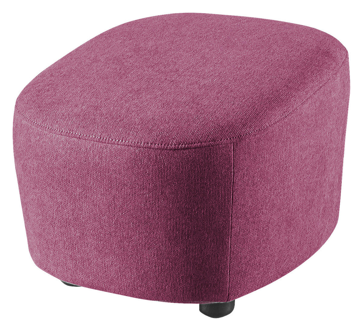 HOCKER Webstoff Violett  - Violett/Schwarz, Design, Kunststoff/Textil (54/41/57cm) - SetOne by Musterring