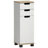 MIDISCHRANK 30,8/88,1/32,6 cm  - Eichefarben/Schwarz, MODERN, Holzwerkstoff/Kunststoff (30,8/88,1/32,6cm) - Stylife