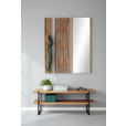 GARDEROBENBANK  in 120/45/40 cm  - Eichefarben, Natur, Holz/Metall (120/45/40cm) - Linea Natura