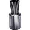 VASE 41 cm  - Schwarz/Weiß, Design, Glas (18/41/18cm)
