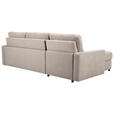 ECKSOFA Hellbraun Webstoff  - Hellbraun/Schwarz, KONVENTIONELL, Kunststoff/Textil (160/270cm) - Carryhome