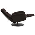 RELAXSESSEL in Leder Mokka  - Schwarz/Mokka, Design, Leder/Metall (76/108/86cm) - Dieter Knoll