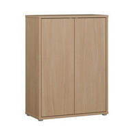 SCHUHSCHRANK Eichefarben  - Eichefarben/Grau, MODERN, Holzwerkstoff/Kunststoff (74,5/99,1/34,9cm) - Carryhome