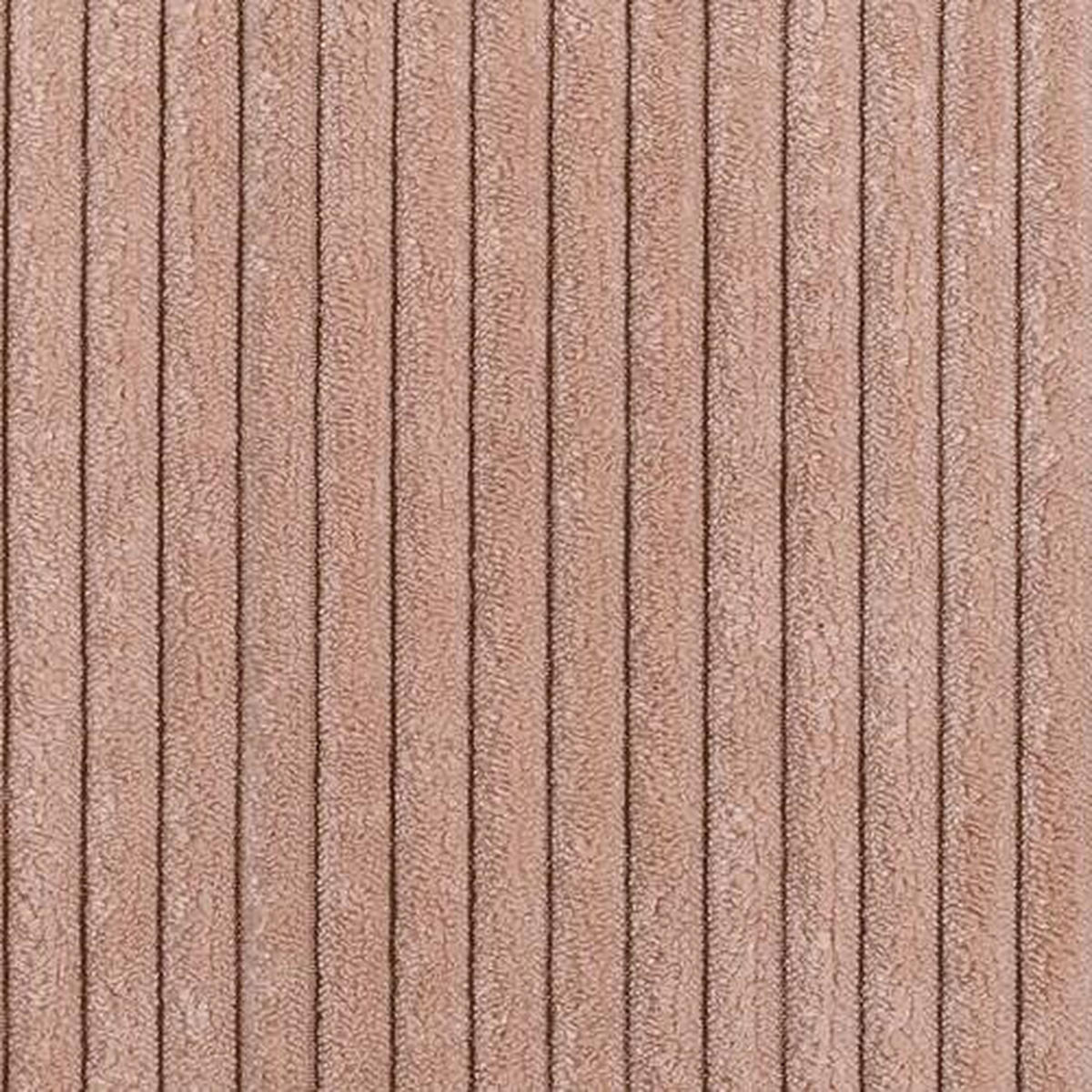 ECKSOFA in Cord Altrosa  - Schwarz/Altrosa, Design, Kunststoff/Textil (240/175cm) - Landscape