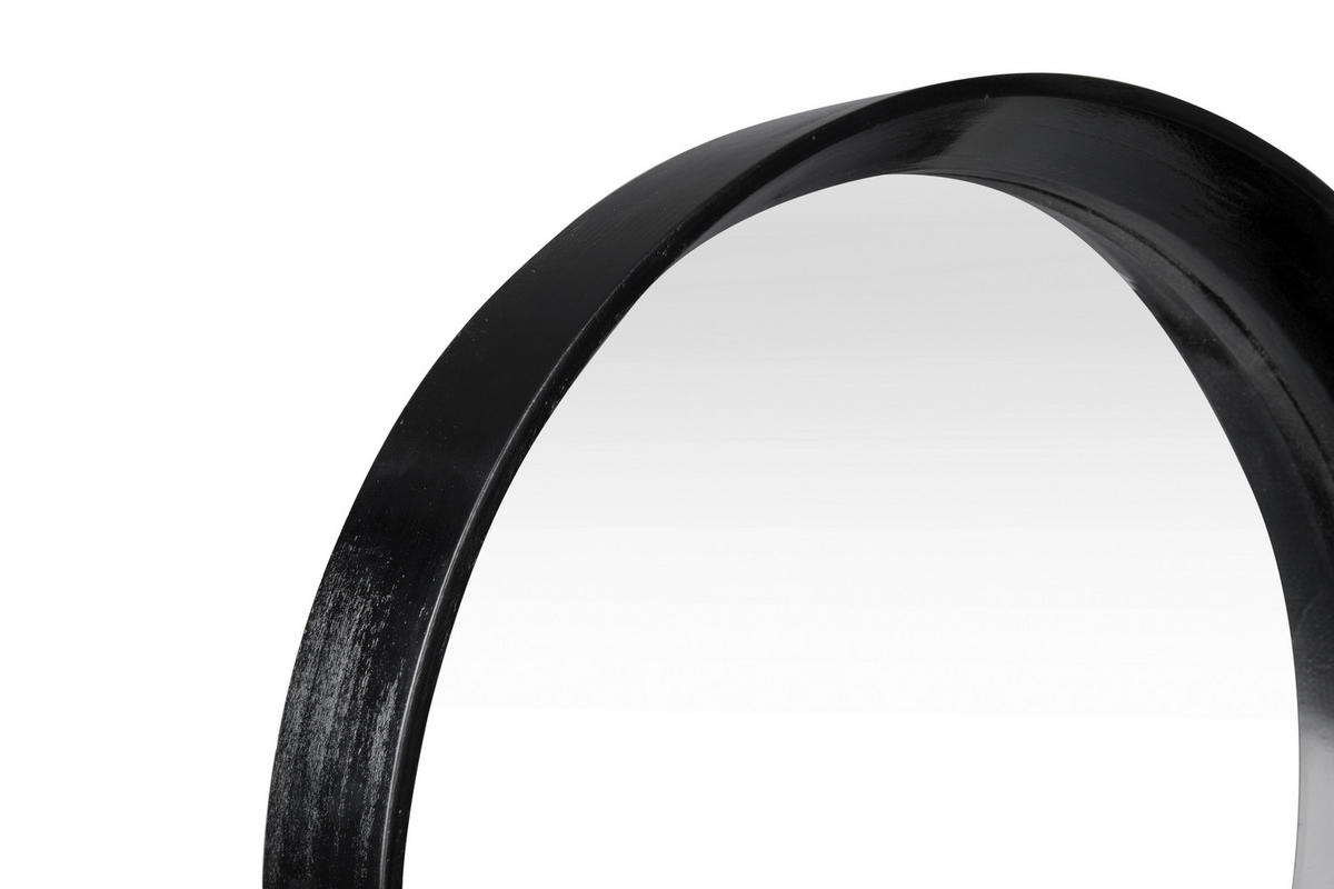 ZIDNO OGLEDALO  40/40/5,6 cm     - crna, Lajfstajl, staklo/pločasti materijal (40/40/5,6cm) - Xora