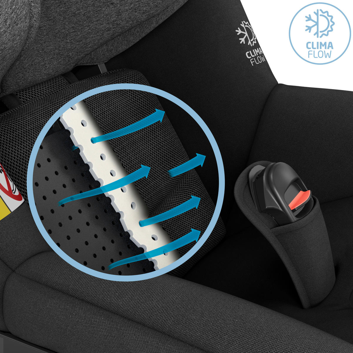 AUTO-SEDIŠTE ZA DECU  Mica Pro Eco  - crna, Osnovno, tekstil/metal (44,2/64,8/68,3cm) - Maxi-Cosi