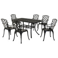 GARTENTISCHGRUPPE Aluminium  - Graphitfarben/Grau, MODERN, Textil/Metall - Gardenson