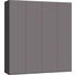 DREHTÜRENSCHRANK 4-türig Dunkelgrau, Schwarz - Dunkelgrau/Silberfarben, Design, Glas/Holzwerkstoff (202,5/220/58,5cm) - Jutzler DREHTÜRENSCHRANK 4-türig Dunkelgrau, Schwarz - Dunkelgrau/Silberfarben, Design, Glas/Holzwerkstoff (202,5/220/58,5cm) - Jutzler