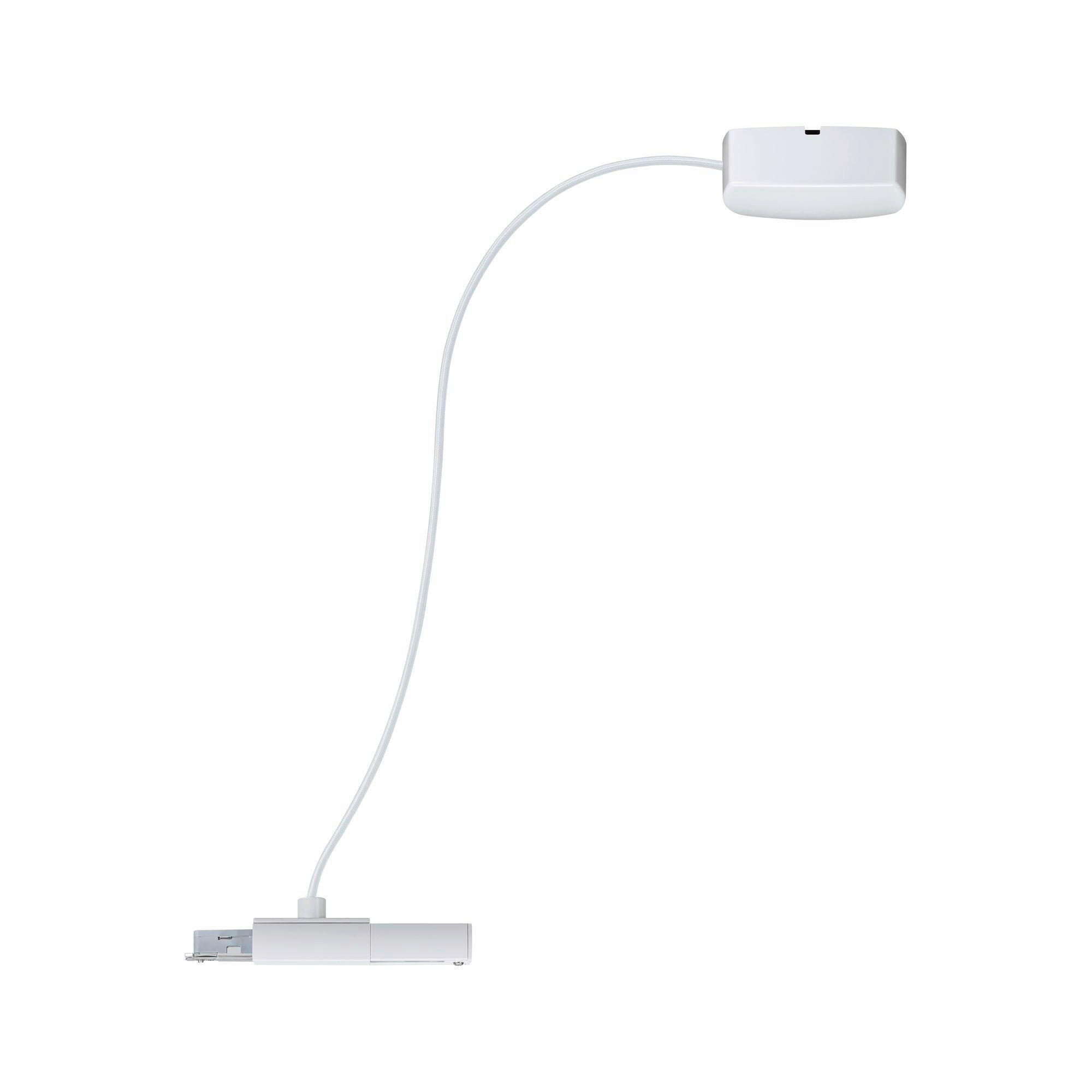 SCHIENENSYSTEM-EINSPEISER - Weiß, Basics, Kunststoff/Metall (70cm) - Paulmann