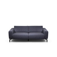 2,5-SITZER Chenille Blau  - Blau/Schwarz, Design, Textil/Metall (220/86/86-94cm) - SENSOO