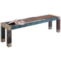 LAVICA, akácia, mangové drevo, viacfarebná - viacfarebná, Natur, drevo (160/45/40cm) - Livetastic
