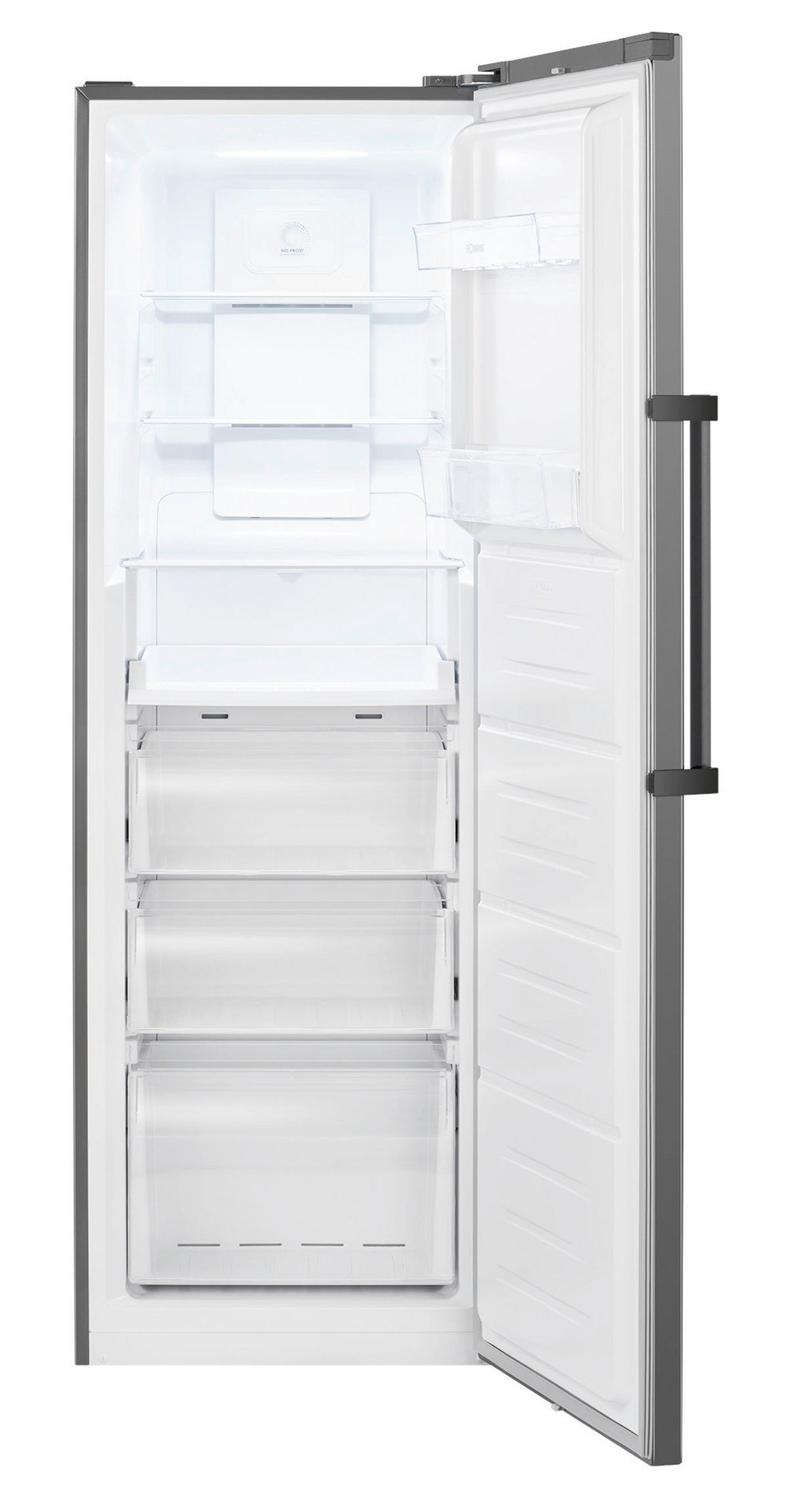 GEFRIERSCHRANK KG 7371  - Schwarzchrom, Trend, Kunststoff (60/185/66cm) - Bomann