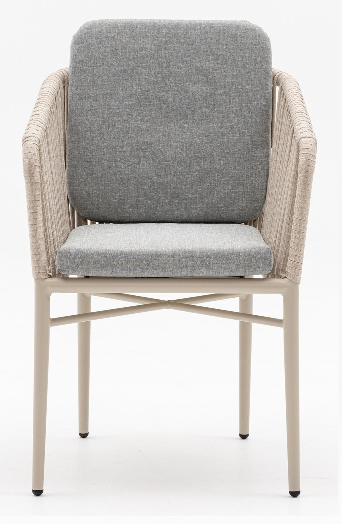 STAPELSESSEL Aluminium Champagner, Beige  - Champagner/Beige, MODERN, Textil/Metall (61/82/63cm) - Acamp