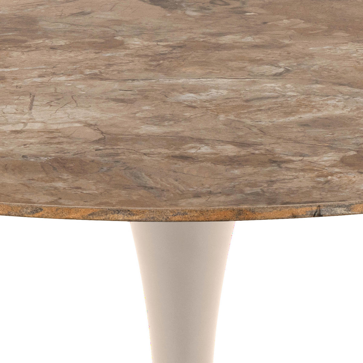 ESSTISCH in Metall, Keramik 90/90/75 cm  - Braun/Grau, MODERN, Keramik/Metall (90/90/75cm) - MID.YOU