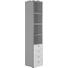 REGAL in Silberfarben, Ahornfarben - Silberfarben/Ahornfarben, KONVENTIONELL, Holzwerkstoff/Metall (40/215,6/42cm) REGAL in Silberfarben, Ahornfarben - Silberfarben/Ahornfarben, KONVENTIONELL, Holzwerkstoff/Metall (40/215,6/42cm)
