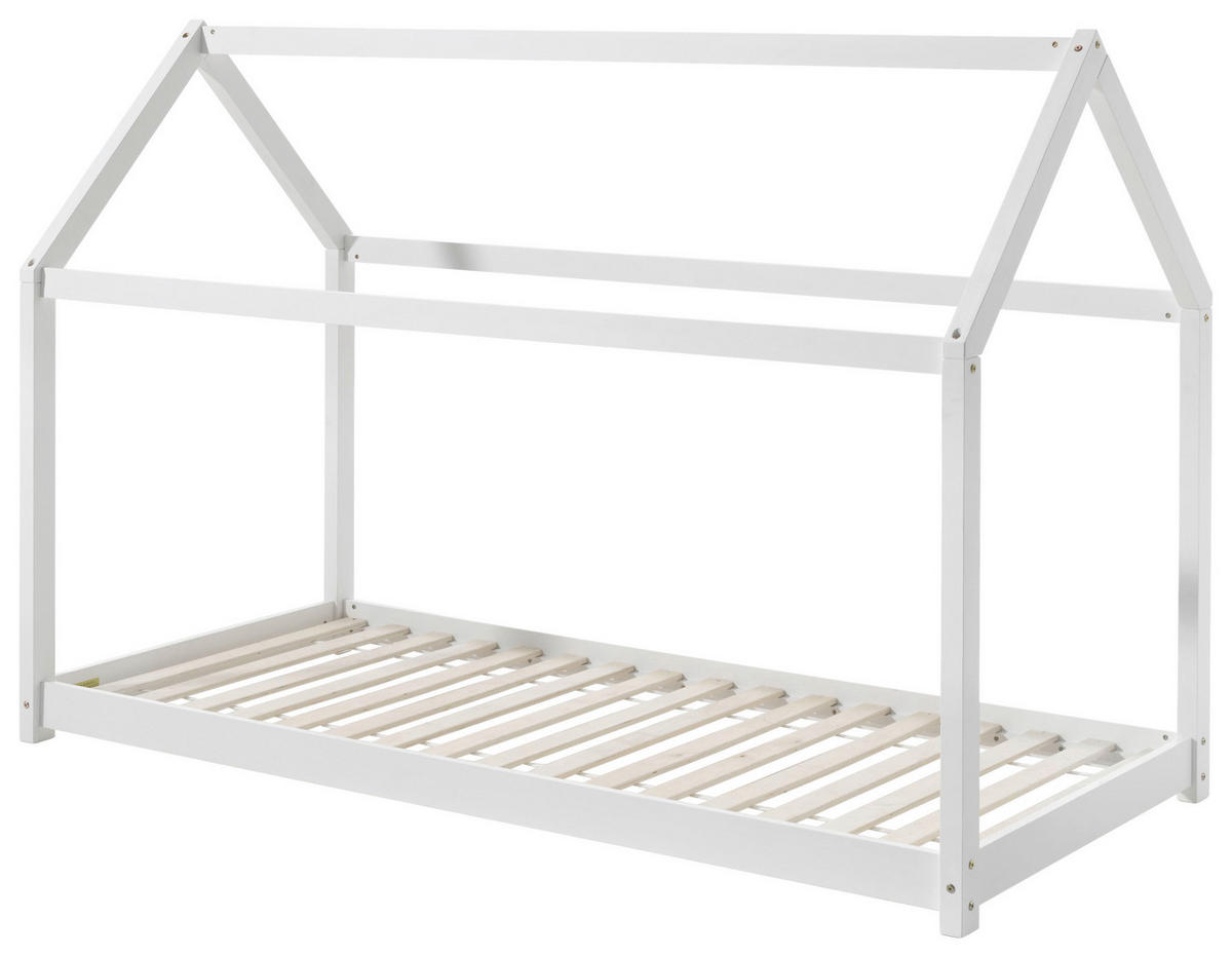 HAUSBETT Matratze, Rollrost 90/200 cm  - Weiß, Natur, Holz/Textil (90/200cm) - MID.YOU