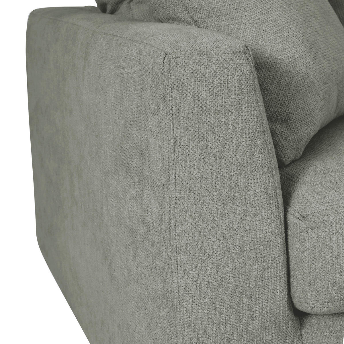 ECKSOFA in Flachgewebe Grün  - Schwarz/Grün, Design, Kunststoff/Textil (235/175cm) - home24