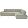 ECKSOFA in Chenille, Jacquard Silberfarben  - Silberfarben/Schwarz, Design, Kunststoff/Textil (316/242cm) - Niels Andersson